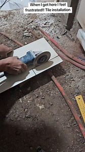 Satisfying Tile Installation — Smart Technique, Perfect Results 🧱✨ #fblifestyle | Mastafa roum