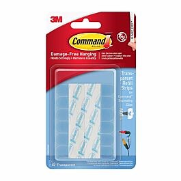 Command Clear Mini Refill Strips Pack of 40