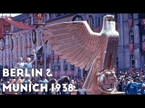 Munich and Berlin 1938 in color (60fps)