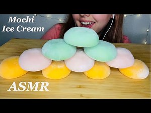 ASMR MOCHI ICE CREAM |STICKY EATING SOUNDS| NO TALKING