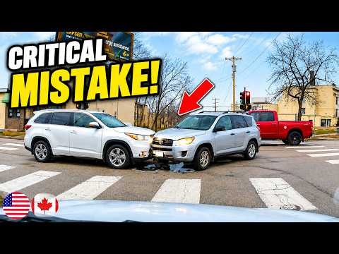 DRIVER BLATANTLY IGNORES TRAFFIC LIGHT & CAUSES A CRASH - 980
