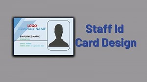 Staff id card design | Employee id card design in word