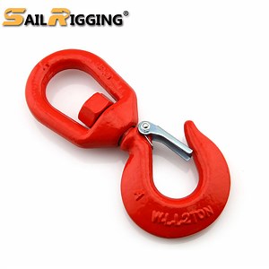 [Hot Item] S322 A322 Lifting Rigging Heavy Duty Alloy Steel Swivel Crane Hook with Safety Latch