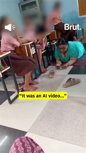A viral clip from a UP school showed students massaging their headmistress in class…