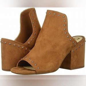 Sam Edelman Circus Brown Mules Studded Details Block Heel , size 9