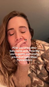 718K views · 2.5K reactions | Same thing after Top Gun: a MILLION Mavericks and Miles’ haha 勺 Anyways excited to see all the little Milos and such #babynames #tangled #milomanheim #pregnant | Kara The Baby Nurse | Facebook