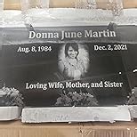 Cemetery Headstones, Headstones for Graves, Memorial Stones, Flat Gravestone (19" x 10 ")
