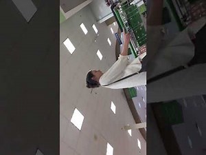 Grocery shopping with a huge bulge