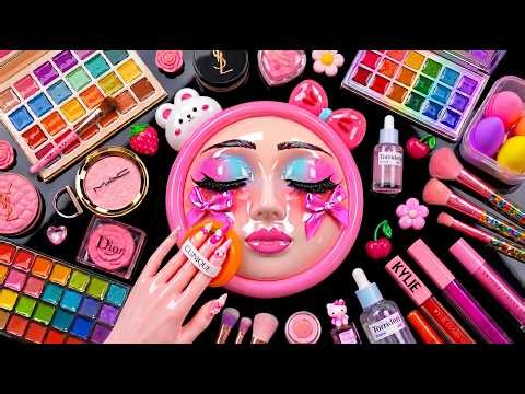 Satisfying Video How I Do Watermelon Beauty Base Makeup| Face Mask, Cream & Foundation Relaxing ASMR