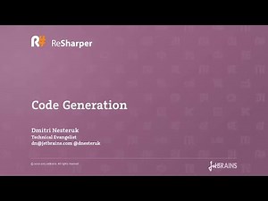 Code Generation with ReSharper