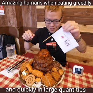 Amazing humans when eating greedily and quickly in large quantities | Hobi Masak