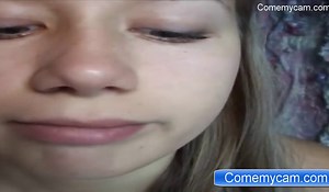 cry cute teen first time masturbation from comemycam