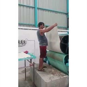 Pulp Sheet Making Machine with Incline Wire Part#papermanufacturing #paperrecycling #handmadepaper