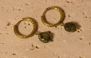 Verte Grâce- Hoop Earrings - Etsy Australia