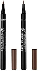 Rimmel London Brow This Way Eyebrow Pencil, Highly Pigmented, Long-Wearing, Easy to Apply, 003, Soft Brown, 0.03oz (Pack of 2)