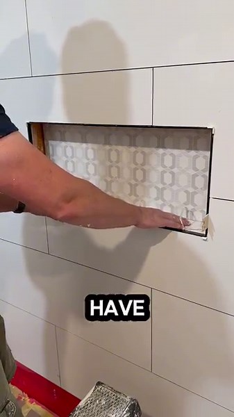 INSTALL TILE with STRING!! #carpentryquicktip