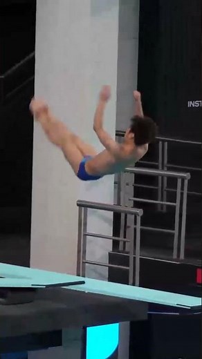 Perfect 3m Springboard Dive 🔥