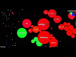 Agar.io - Team Mode | Some tricks & playing against chats with Rivanna