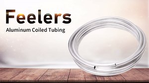 Feelers Aluminum Coiled Tubing 3/8" OD Seamless Round Pipe 1060, 0.04" Wall Thickness Refrigeration Tubing, Fuel Line, 10 FT