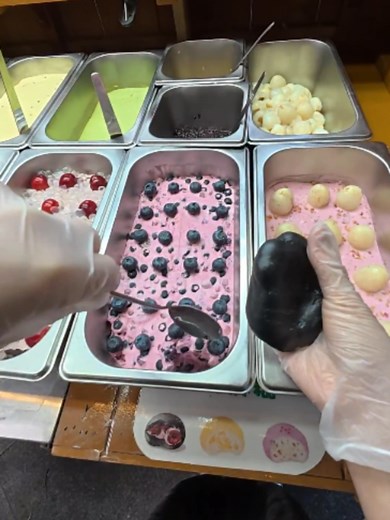 Fruit Cheese Mochi: Street Food Fruit Cheese Mochi Delight