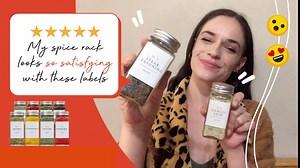 FINESSY 72 Spice Jars With Label Spice Containers, Glass Spice Jars 200 Labels, Seasoning Jars Seasoning Containers, Spice Storage Spice Bottles, Empty Spice Jars Spice Jar Set Organizer