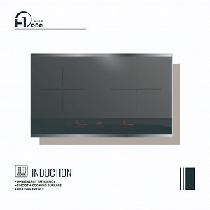 [Hot Item] LED Built-in Double Induction Cooktop 4600W Digital Electric Countertop Burner Sensor Touch Stove