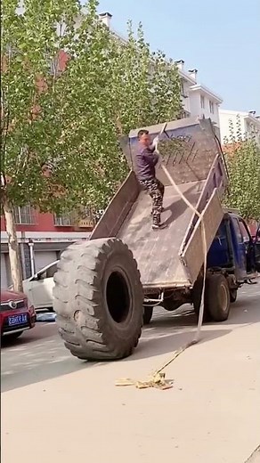 Loading process of loader tires