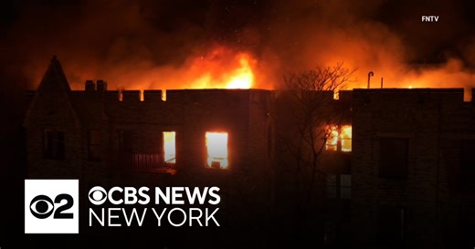 5-alarm fire burning in the Allerton section of the Bronx