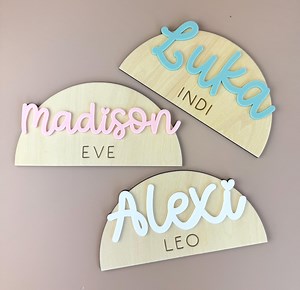Kids Door Sign - Arch Custom Name Door Sign - Personalised Name Sign for Door - Custom Name Shelf Sign - Nursery Wall Name - Etsy Canada