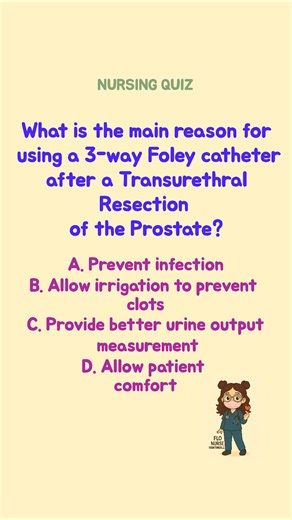 Why 3 Tubes Instead of One? Ever wonder why patients after a Transurethral Resection of the Prostate often have a catheter with three ports? This isn’t overkill—it’s essential care. | Flo Nurse Nightingale