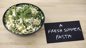 9.5K views · 36 reactions | Fresh summer pasta. What do you need?  - a packet of pasta - 2 handfuls of peas - 1 piece of feta - any amount of fresh mint - olive oil, salt and pepper | IKEA | Facebook