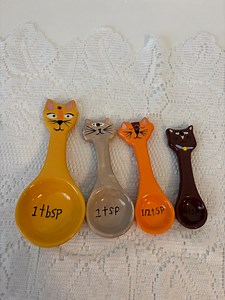 Vintage Cat Measuring Cups, Stackable Cat Measuring Cups, Retro Boston Warehouse Utensils, Measuring Cup Colored Cats - Etsy