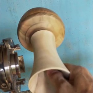 Handcrafted Flower Vase using Wood & Coconut Shell | Kitchen Craft & DIY