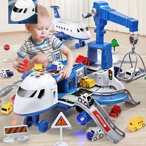 Avion Jouet Transporteur Véhicules Jouets,Cadeau pour Enfant Jouet Enfant 3 Ans Garçons,CAMION Jouets