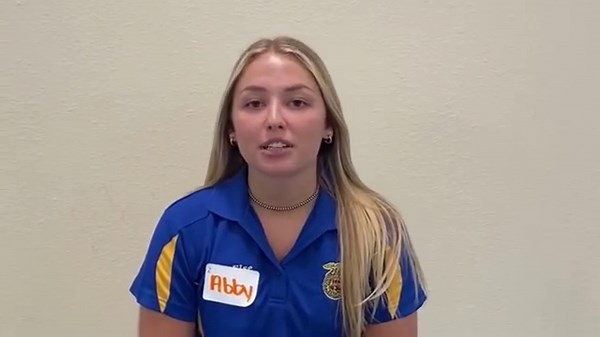 Today’s Member Monday is from the Ridgeview FFA Chapter in the Northwest District! Check out the video to hear about Abby Else and her FFA journey! | Iowa FFA Association | Facebook