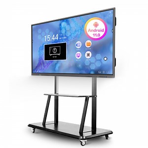 [Hot Item] Factory OEM ODM 5g WiFi Interactive Flat Panel 4K UHD High Color Gamut Interactive IR Touch Screen Display
