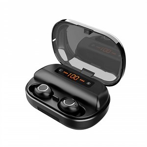 [Hot Item] V12 Tws Super Bass Wireless Earphones Waterproof Power Bank Earbuds