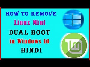 How to Remove Linux Mint Dual Boot in Windows 10 || safely uninstall linux from a windows dual-boot