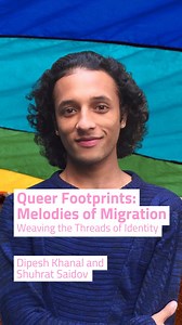 🌈📷 “Taught to conform to masculinity and follow the rules. Never ask any questions. Yet my mind kept envisioning… my life as a woman,” says one of the exhibitions’ participants who came to Berlin in 2022. Eight artist and writers shared their unique stories in the photo exhibition “Queer Footprints: Melodies of Migration. Weaving the Threads of Identity”, created by CCP Fellows Dipesh Khanal from Nepal and Shuhrat Saidov from Tajikistan. Together they explored the intersectional and diverse ex