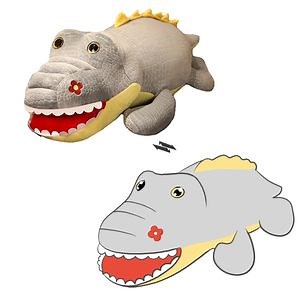 [Hot Item] Wholesale Price Colorful Plush Crocodile Pillow Stuffed Animals Toys