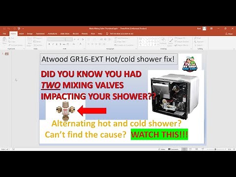HOT AND COLD Atwood RV SHOWER??? Watts Temperature Mixing Valve Fix to the rescue! Atwood GR16-EXT