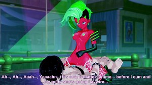 Sex with Moika, neon red version