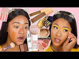 FULL FACE TESTING OVERHYPED MAKEUP! IS IT WORTH THE HYPE?