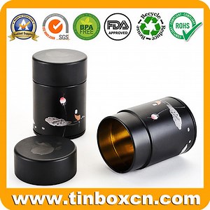 [Hot Item] Portable Tea Caddy Metal Can Mini Small Tea Tins