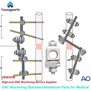 [Hot Item] Youngparts Rod Clamp External Fixation Orthopedic Surgical Instruments Hoffman Rod Coupling for 5mm Rods or Posts Stryker System