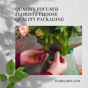 As a quality focused florist you work hard to bring your customers the very best blooms available 💐 . You know that presentation is key to the overall sense of quality and luxury of your bouquets . Making some simple switches with your choice of boxes and ribbons could enhance the overall impression of luxury of your bouquets and arrangements . Premium products with a price you'll love - we have boxes from just 55p each 🤩 . Browse our range of premium packaging on www.floralbox.com . If you ha