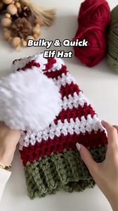 Say ELF for our Bulky & Quick Elf Hat pattern now on our Blog in Baby to Adult Sizes! ✨🎄 #crochetelfhat #crochetelf #crochethat #crochetchristmas #freecrochetpattern | MJ's Off the Hook Designs