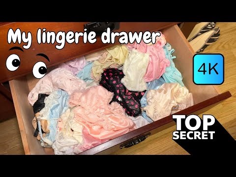 [4K] My lingerie drawer | All pretty panties inside | THE TOP SECRET COLLECTION