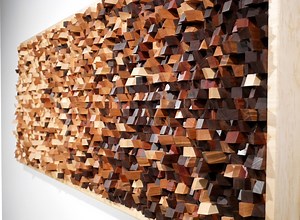 Wood Wall Art | Sound Diffuser | Contemporary Wall Sculpture | Wooden Wall Art | Modern Interior Design | Acoustic Panel | Skyline Diffusor - Etsy