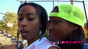 Two black lesbians with a big appetite